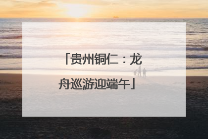 贵州铜仁：龙舟巡游迎端午