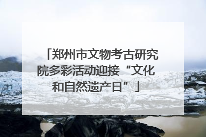 郑州市文物考古研究院多彩活动迎接“文化和自然遗产日”