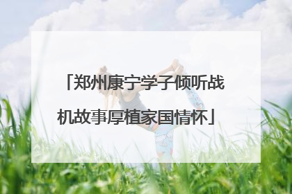 郑州康宁学子倾听战机故事厚植家国情怀