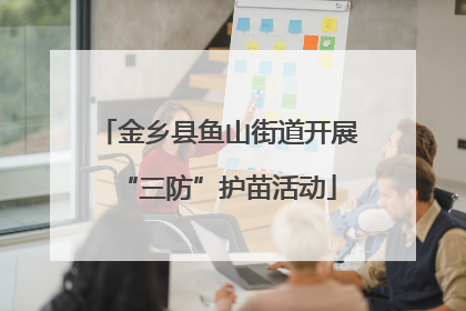 金乡县鱼山街道开展“三防”护苗活动