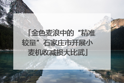 金色麦浪中的“精准较量”石家庄市开展小麦机收减损大比武