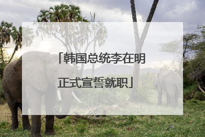 韩国总统李在明正式宣誓就职