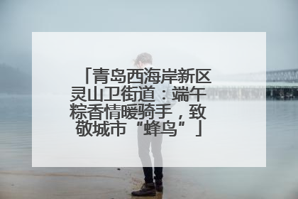 青岛西海岸新区灵山卫街道：端午粽香情暖骑手，致敬城市“蜂鸟”