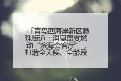 青岛西海岸新区隐珠街道：消夏盛宴燃动“滨海会客厅”，打造全天候、全龄段消费生态圈