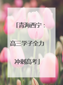 青海西宁：高三学子全力冲刺高考
