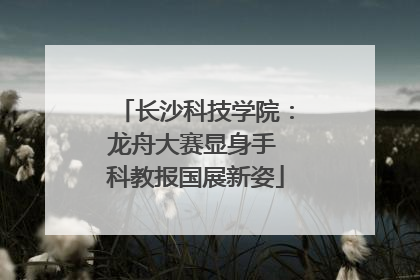 长沙科技学院：龙舟大赛显身手 科教报国展新姿