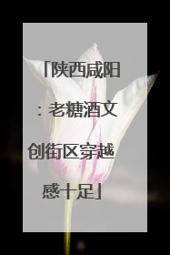 陕西咸阳：老糖酒文创街区穿越感十足