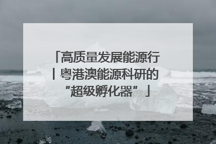 高质量发展能源行丨粤港澳能源科研的“超级孵化器”