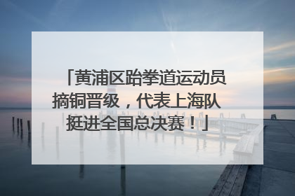 黄浦区跆拳道运动员摘铜晋级，代表上海队挺进全国总决赛！
