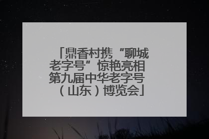 鼎香村携“聊城老字号”惊艳亮相第九届中华老字号（山东）博览会