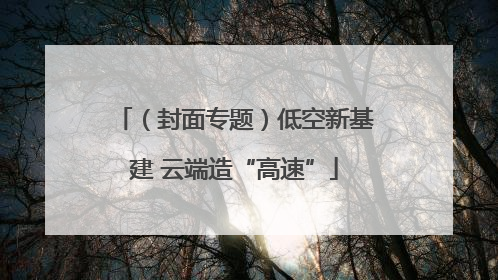 （封面专题）低空新基建 云端造“高速”