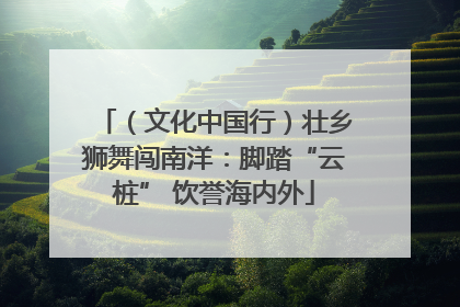 （文化中国行）壮乡狮舞闯南洋：脚踏“云桩” 饮誉海内外