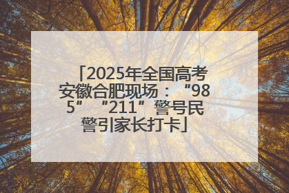 2025年全国高考安徽合肥现场：“985”“211”警号民警引家长打卡