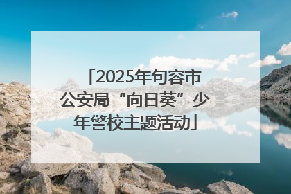 2025年句容市公安局“向日葵”少年警校主题活动