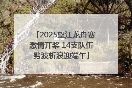 2025望江龙舟赛激情开桨 14支队伍劈波斩浪迎端午