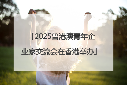 2025鲁港澳青年企业家交流会在香港举办