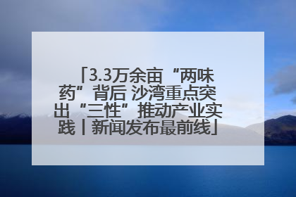 3.3万余亩“两味药”背后 沙湾重点突出“三性”推动产业实践丨新闻发布最前线
