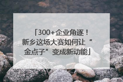 300+企业角逐！新乡这场大赛如何让“金点子”变成新动能