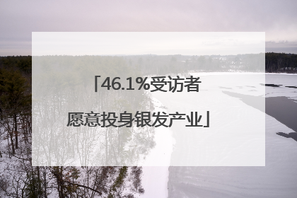 46.1%受访者愿意投身银发产业