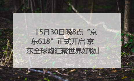 5月30日晚8点“京东618”正式开启 京东全球购汇聚世界好物