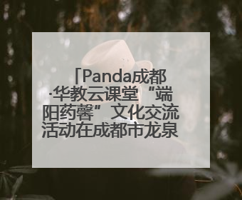 Panda成都·华教云课堂“端阳药馨”文化交流活动在成都市龙泉驿区举行
