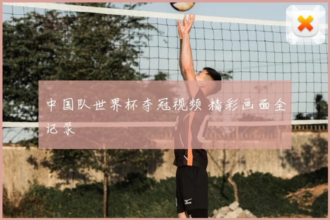 中国队世界杯夺冠视频 精彩画面全记录