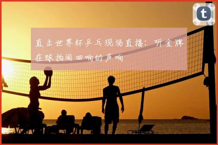 直击世界杯乒乓现场直播：听金牌在球拍间回响的声响