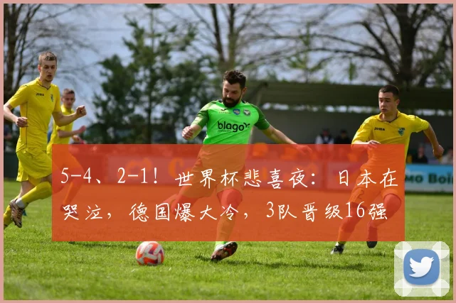 5-4、2-1！世界杯悲喜夜：日本在哭泣，德国爆大冷，3队晋级16强